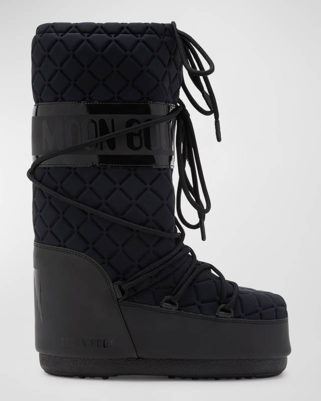 Icon Quilted Nylon Tall Snow Boots